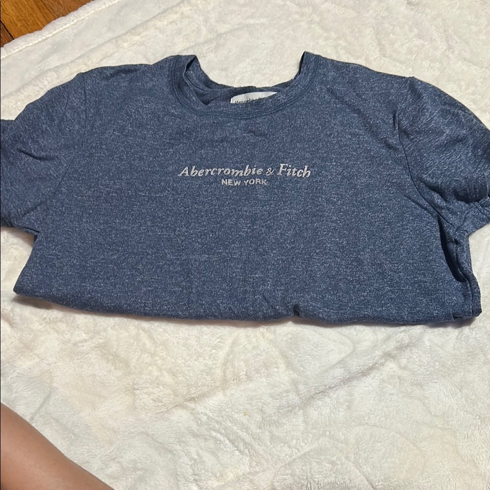 Abercrombie & Fitch Heathered Navy Tee